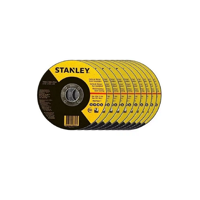 Genérico - Pack De 25 Discos De Corte 4 1/2 X 1.0Mm Stanley Amarillo