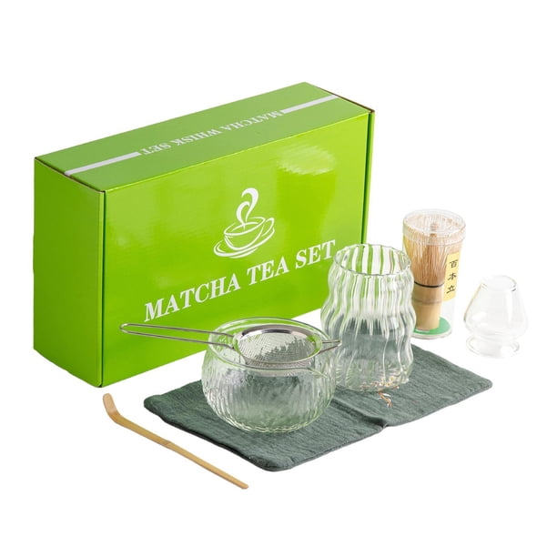 Juego De Té Matcha Japonés De 7 Piezas, Soporte Chasen Tradicional Para Casa De Té Casera