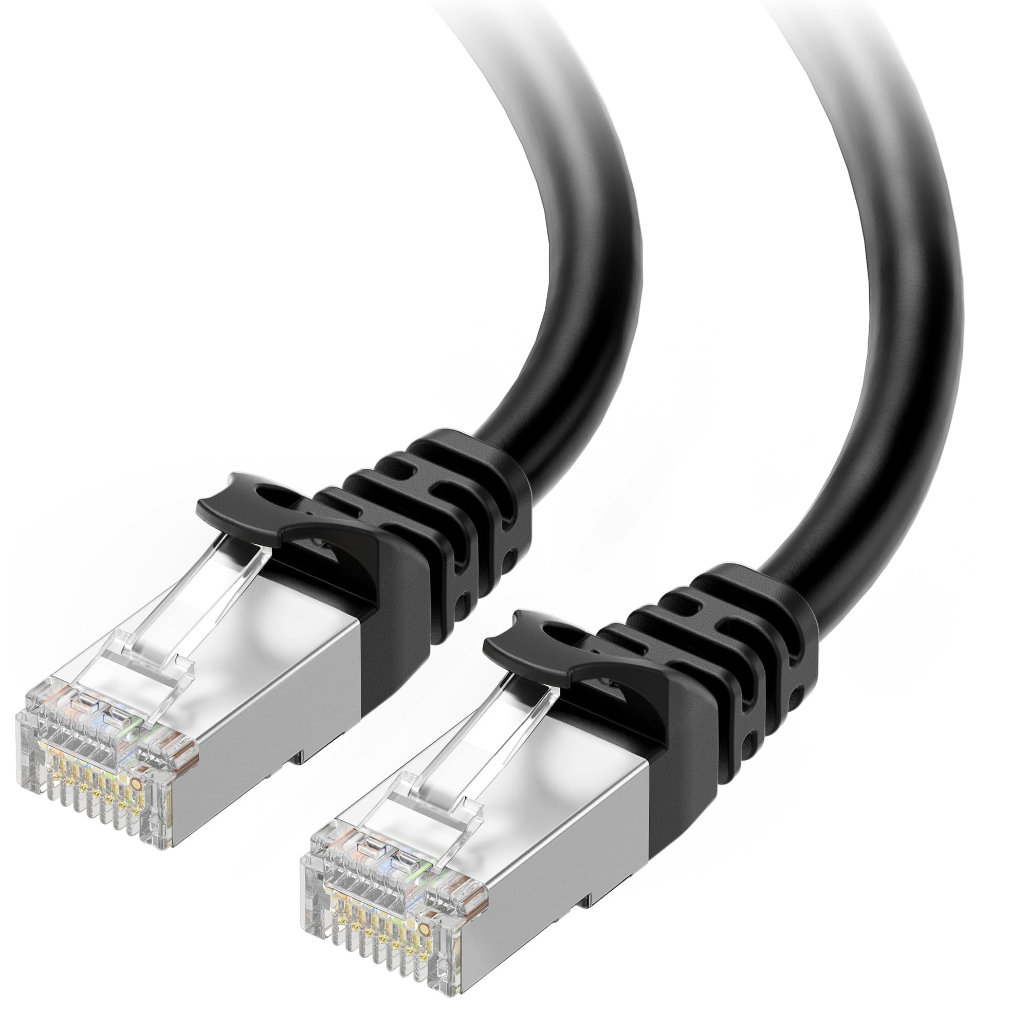 Cable Matters - Cable Ethernet Matters Cat 6a, 10 Gbps, 15 M, Blindado, Negro