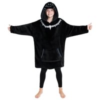 Manta Con Capucha De Forro Polar Marvel Black Panther Para Niños
