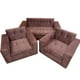 thumbnail image 1 of Juego De Living Felpa Chocolate, 1 of 3