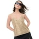 thumbnail image 1 of Polera Mujer Lentejuelas Tiritas Night Dorado Corona, 1 of 5