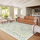 thumbnail image 1 of Alfombra Baksham 20x25 cm Verde Claro Oriental Lavable, 1 of 7
