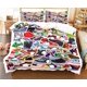 thumbnail image 1 of v2718 Bed Sheets Basketball Shoes Pattern Duvet Cover Set Bedding for Adult Kids Bed Set Comforter Cover Bedding Set with Pillowcase Pieces 3-Piece Bedding Set (1 Duvet Cover + 2 Pillow Shams) Bed Sh, 1 of 5
