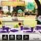 thumbnail image 5 of Juego de vajilla de fiesta desechable, 350 piezas, color morado para 50 invitados, 5 of 7
