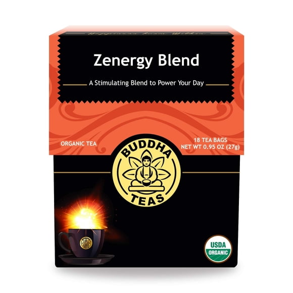 Mezcla orgánica Zenergy de Tea Buddha Teas, 18 bolsitas