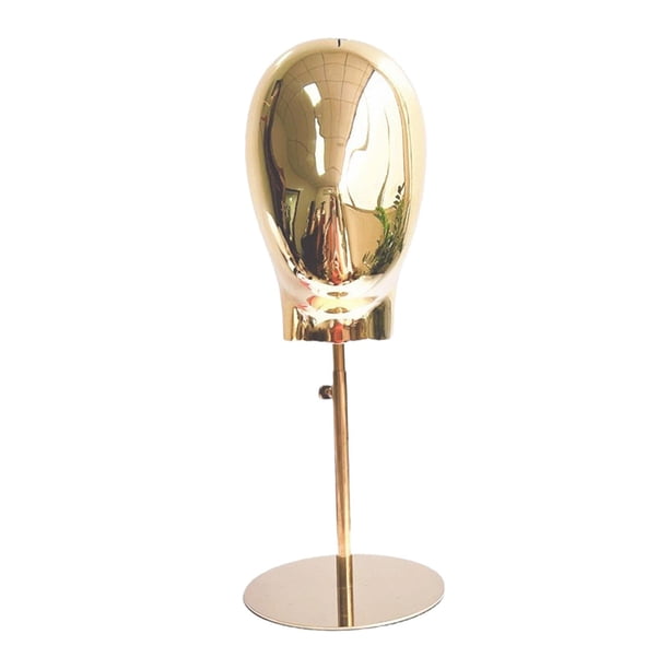 Soporte De Exhibición Para Sombrero, Modelo De Cabeza De Maniquí Para Estilismo, Salón De Secado, Uso Personal, Dorado