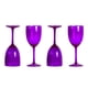 thumbnail image 1 of Set 4 Copas Vino Acrílico 296 ml - Morado Traslucido, 1 of 3