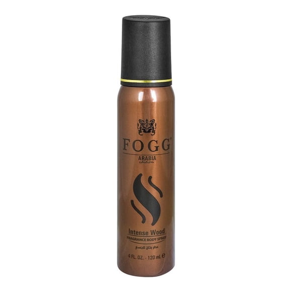 Spray corporal Fogg Intense Wood Amber Woody para hombre, 120 ml