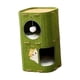 thumbnail image 5 of Cama para gatos de 2 pisos, cueva, casa para gatos, túnel cubierto, condominio, cama cerrada para gatitos, al aire libre, gatitos, juegos múltiples Verde, 5 of 5