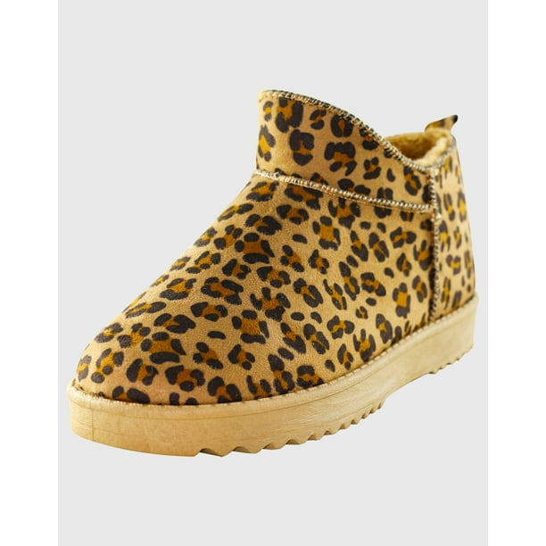Botin get up bajo leopard Camel Danicolle