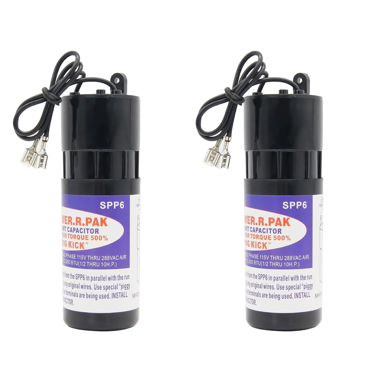 Pack 2 Condensadores Spp6 Arranque 115v288v Aire Acondicionado