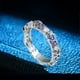 thumbnail image 1 of Shiny Zircon Lymph Nodes Ring for Women - Relieve Anxiety and Stress with X Cross Design, 1 of 5
