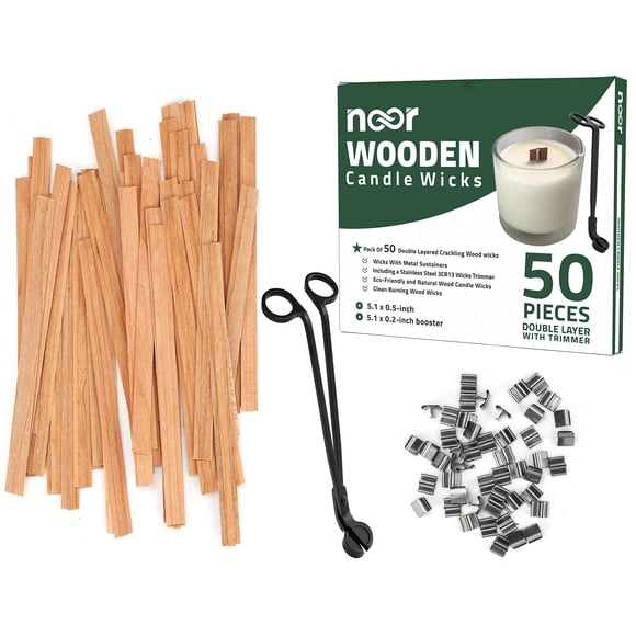 Mechas para Velas NOOR Pack de 50 Doble Capa con Chasquido