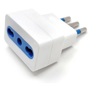 Gen - Adaptador Enchufe Corriente Schuko Bipaso De 16 A 10 Amper Universal Multicolor