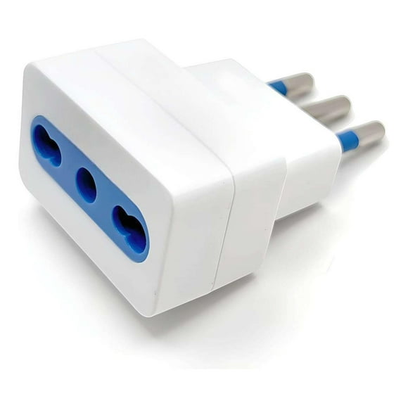 Adaptador Enchufe Corriente Schuko Bipaso de 16 a 10 Amper Universal multicolor