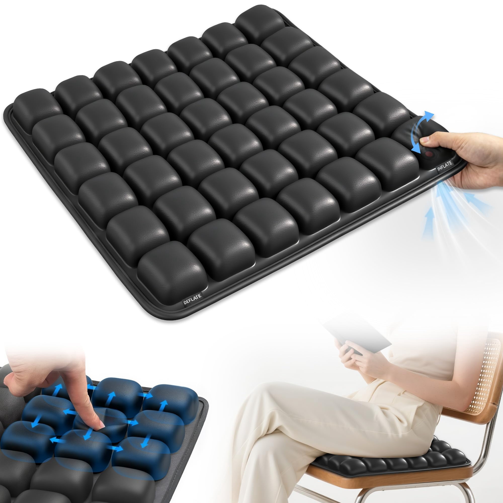 Cojín De Asiento De Avión Sgjhui Upgrade Inflable Antideslizante
