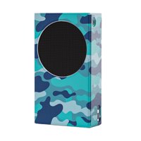 Funda Protectora Aaronmei Cuero Camuflaje Azul Xbox Series X/S