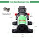 thumbnail image 2 of Bomba de agua Longrun Fresh 12 V DC con diafragma 4,5 l/min 85 PSI, 2 of 7