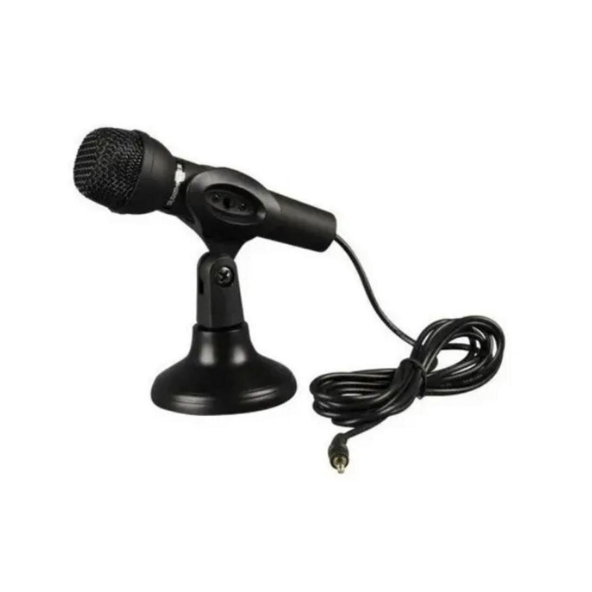 Genérico - Microfono Pc Notebook Plug 3.5 Con Pedestal Incluido