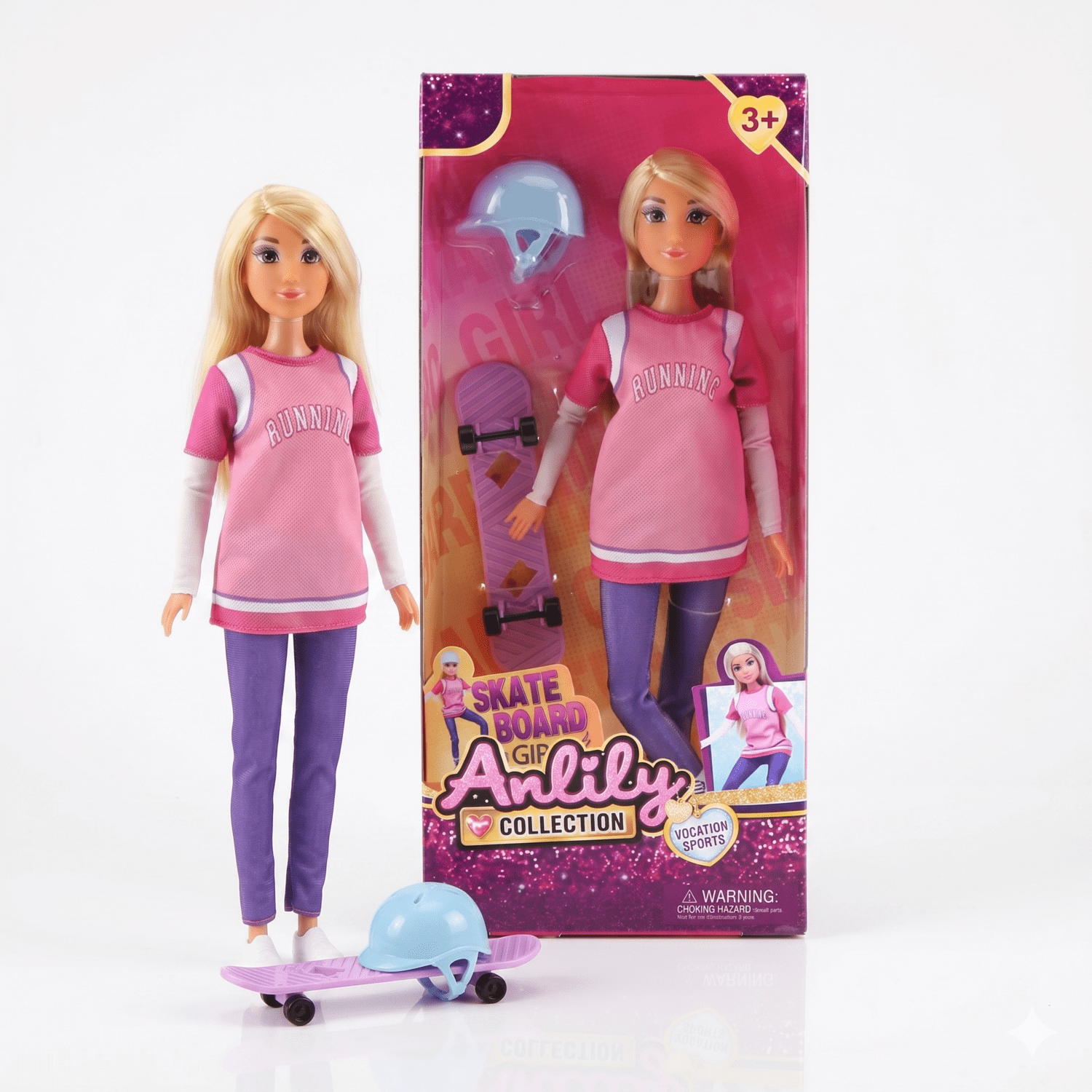 Juguete Muñeca Deporte Skate - Toyng