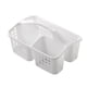 thumbnail image 2 of Ducha Portátil Caddy Cesta Suministros De Limpieza Cubo 3 Compartimentos Divididos Blanco, 2 of 5