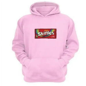 Genérico - Polerón Canguro Skittles Rosa Talla Xs Unisex