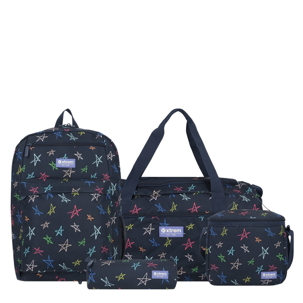 Megapack 2.0 5xt Mochila Niña Xtrem Estrellas Azul