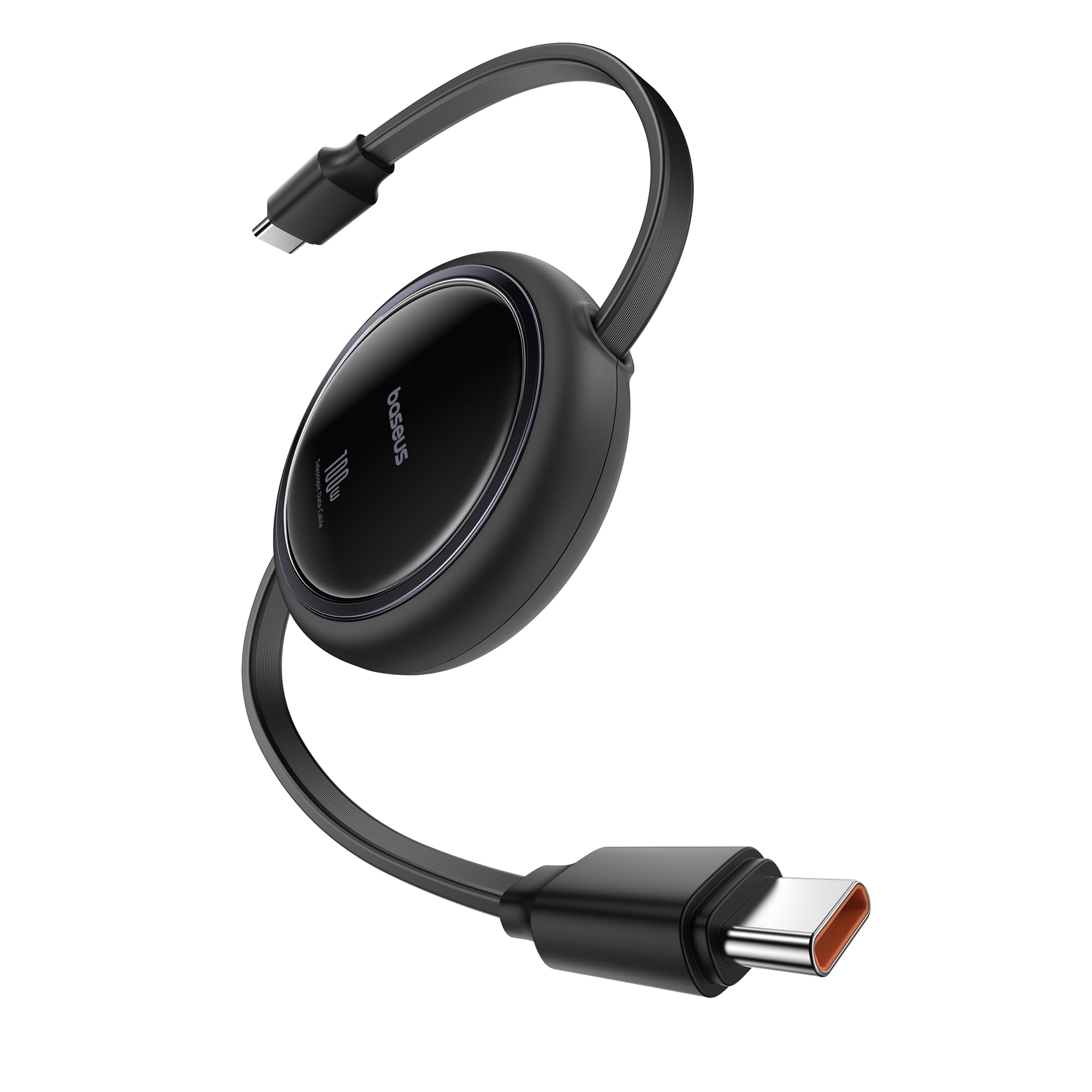 Cable Usb C A Usb C Baseus De 100 W Retráctil Y 3.3 Pies Para Iphone