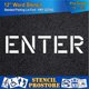 thumbnail image 3 of Plantilla Stencil ProStore 30 cm ENTER 128 mil de grado profesional, 3 of 4