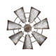 thumbnail image 2 of Arte De Hierro De Escultura De Pared De Molino De Viento Para Sala De Estar Oficina Interior Al Aire Libre 7 Hoja, 2 of 5