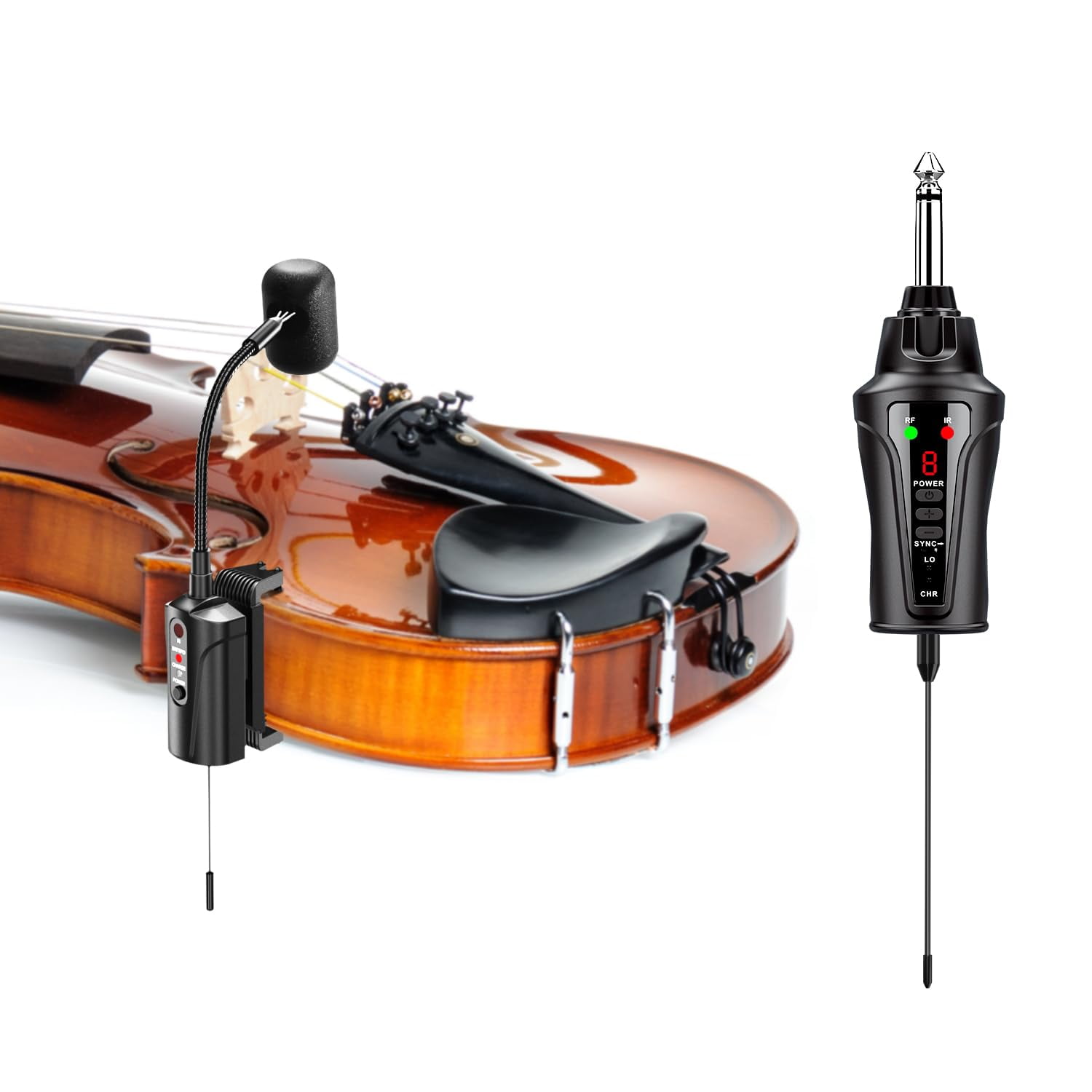 Sistema De Micrófono Inalámbrico Para Violín Transmisor Uhf Acemic Vt-5