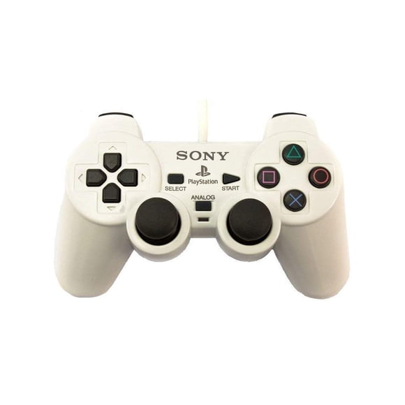 Reacondicionado Controlador Sony PlayStation 2 Dualshock 2 Cerámico Blanco