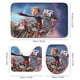 thumbnail image 3 of Gigantes de la Mancha-theme 4-Piece Shower Curtain Set with Rugs, Waterproof Bathroom Decor Set Includes Bath Mat, U-Shaped Rug, Toilet Lid Cover and Curtain with Hooks, 3 of 6