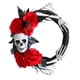 thumbnail image 5 of Corona De Esqueleto De Halloween, Corona De Calavera Para Puerta Delantera, Para El Hogar, Fiesta De Terror, Patio, 5 of 5