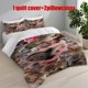 thumbnail image 1 of 3pcs Funny Monkey Face Collage Printed Bedding Set Duvet Cover and Pillowcases, 1 of 5