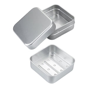 Bothyi - Contenedor De Jabón Portátil, Tarro De Aluminio Para Almacenamiento, Ideal Para Camping, Hotel Y Baño.