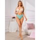 thumbnail image 2 of INSPIRE CHIC Ropa interior de mujer de tiro bajo con estampados de letras, bikini de suave elasticidad, bragas transpirables, grande azul, 2 of 4