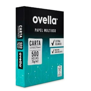 Resma Papel Tipo Carta Ovella - 500 Hojas - 75Gr