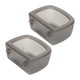 thumbnail image 4 of 2 Piezas De Cuencos Para Perros Para Jaulas De Alambre O Jaulas Para Mascotas Cachorros Conejillos De Indias Gris, 4 of 5