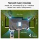 thumbnail image 2 of Kit Camaras Seguridad Exterior aosu 4 2K Solar WiFi 360a, 2 of 3