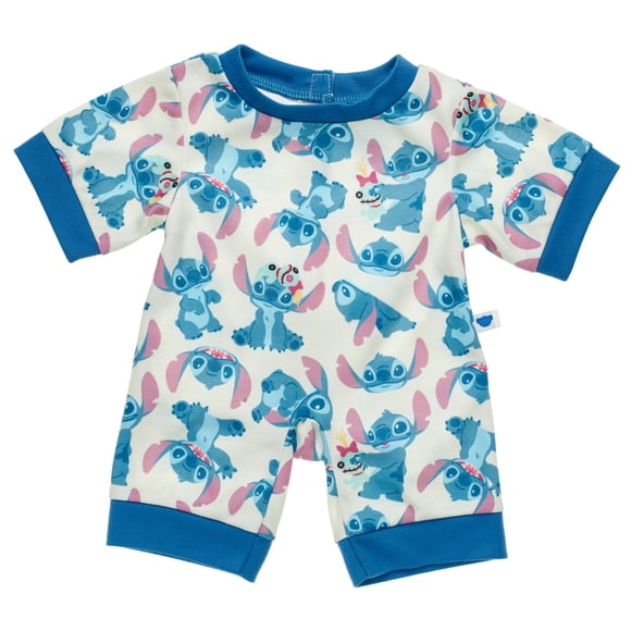 Pijama Build a Bear Stitch diseño hawaiano azul