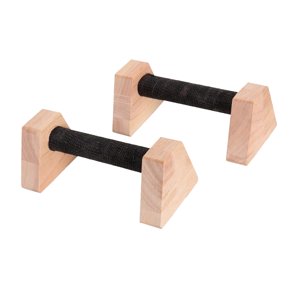 Ioensy - 2 Soportes De Flexiones De Madera Para Entrenamiento De Fuerza De La Parte Superior Del Cuerpo, Equipo De Fitness Para El Hogar, 20 Cm