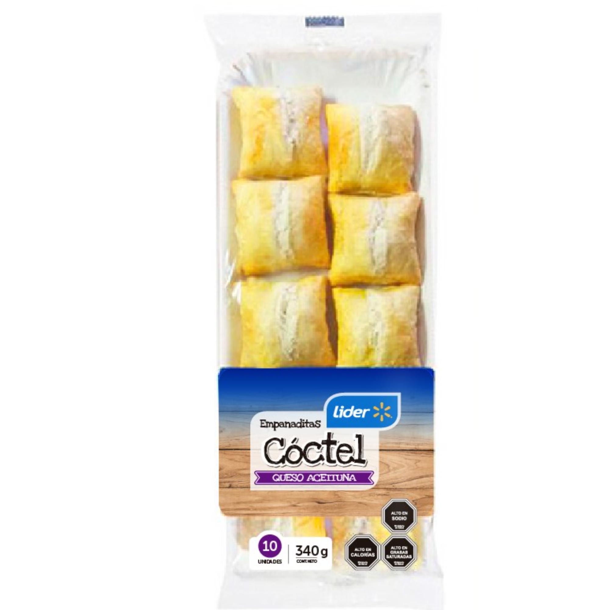Pack Empanadas Coctel Queso Aceituna 10 Un 340 g Lider