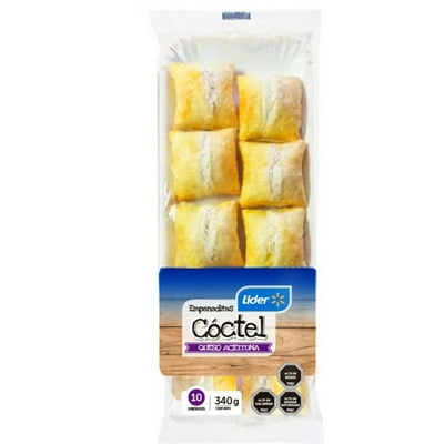 Pack Empanadas Coctel Queso Aceituna 10 Un 340 G Lider