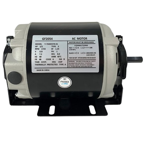 Motor de Soplado Pellethead 1/2 HP 115 V 1725 RPM Marco 48