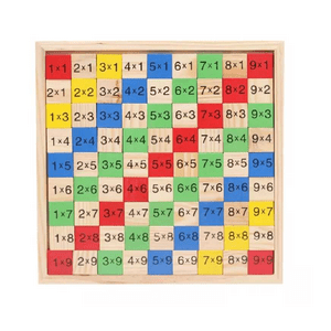 Artidix - Tabla De Multiplicar Montessori Didáctico De Madera Pb-C3