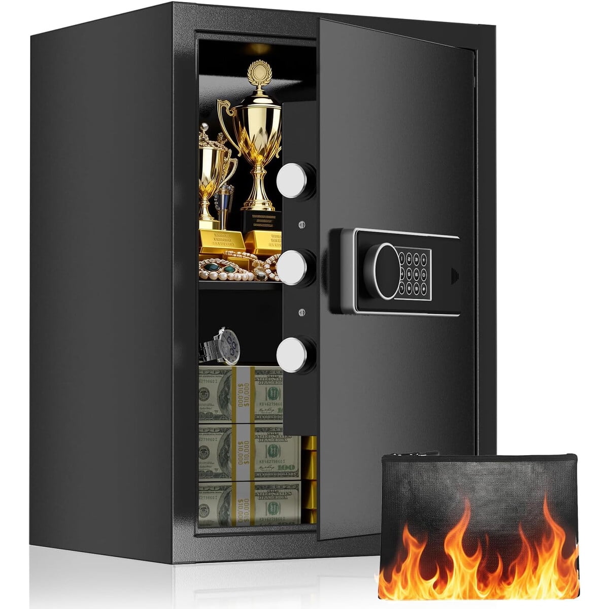 Caja Fuerte Kpasafe 3.4 Pies 19.7 Digital Ignífuga Antirrobo