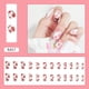 thumbnail image 1 of Uñas postizas europeas, uñas postizas con acabado UV, brillantes, cobertura total, uñas postizas artificiales, uñas para mujer, 1 of 5