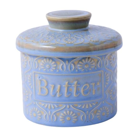 Butter Brock Con Tapa Del Recipiente De Almacenamiento De Decoración Para El Hogar Para Restaurant Hotel Cafe Light Blue